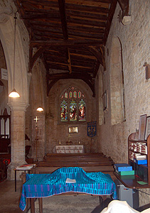 The south aisle looking east September 2011